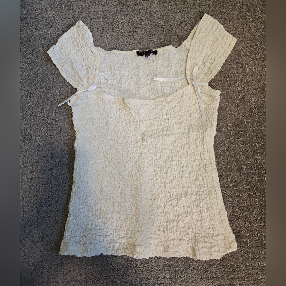 NWOT Dollskill Delias What A Girl Wants Cap Sleeve Top